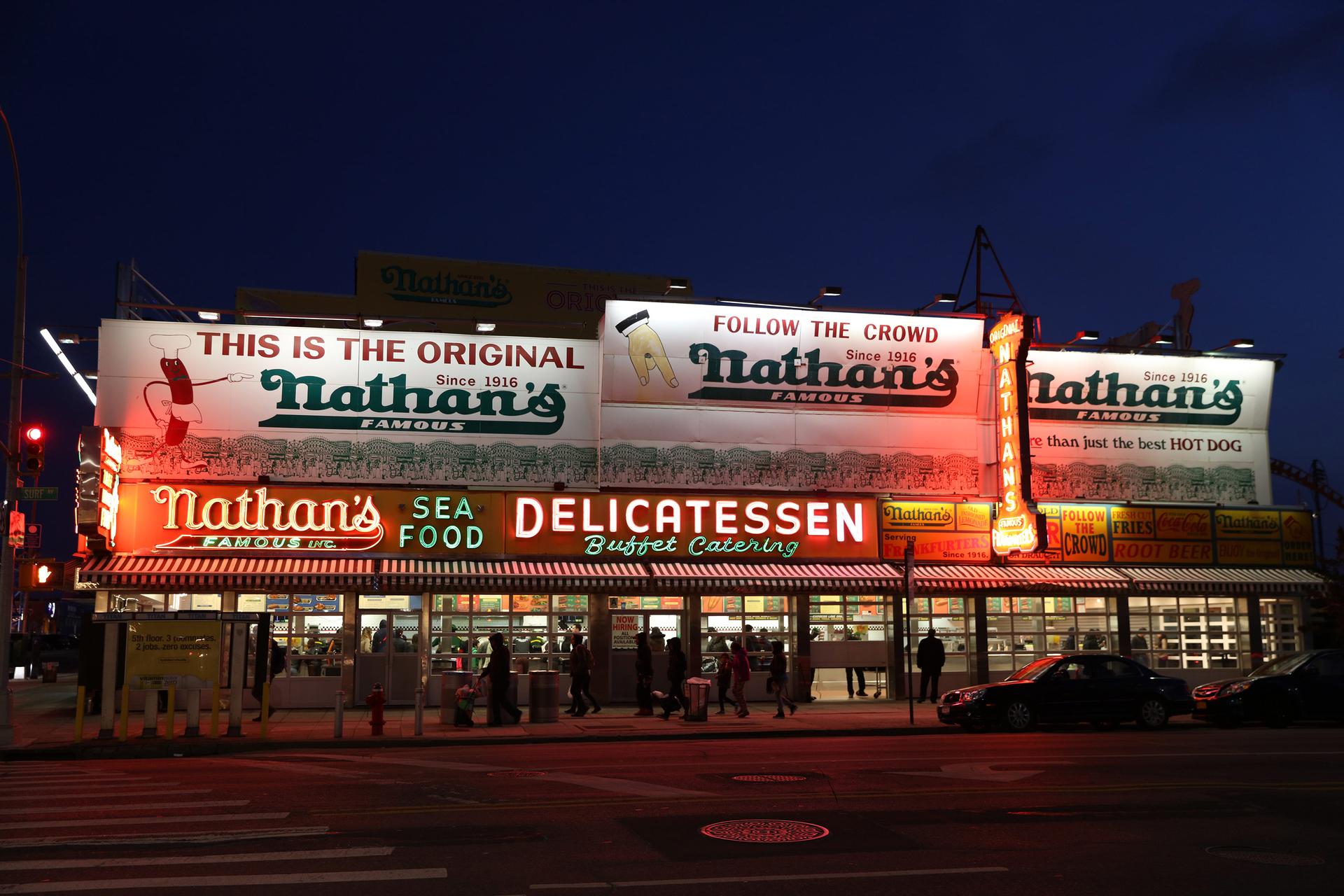 exterior of Nathan's