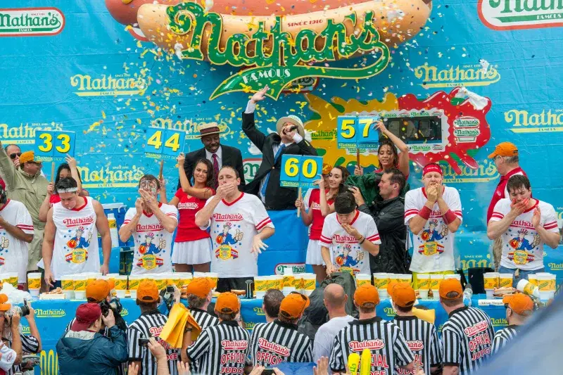 Nathan's Hot Dog Eating Contest, Coney Island, Brooklyn 