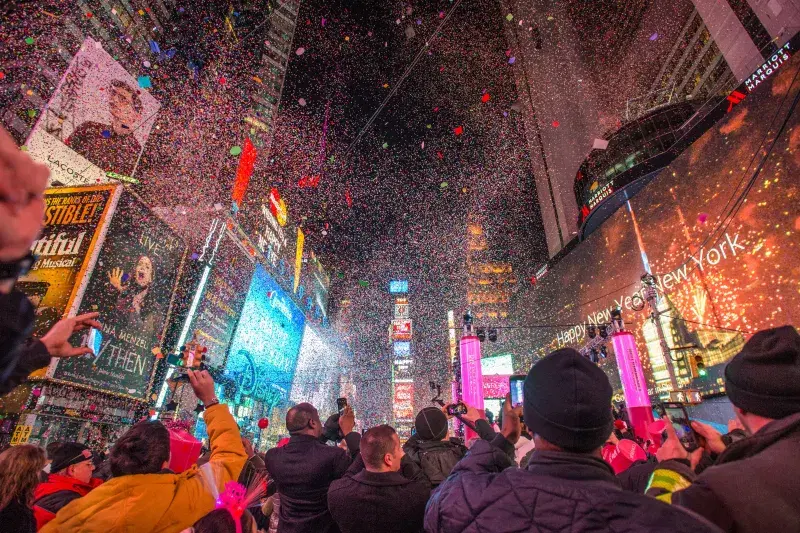 New Year's Eve, ball drop, Times Square, Midtown, Manhattan