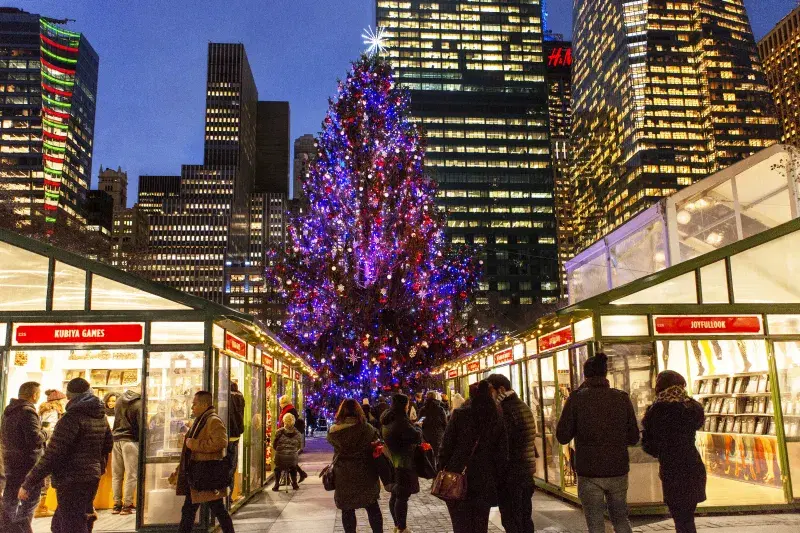 Bryant Park Holiday Shops. Photo: Brittany Petronella 
