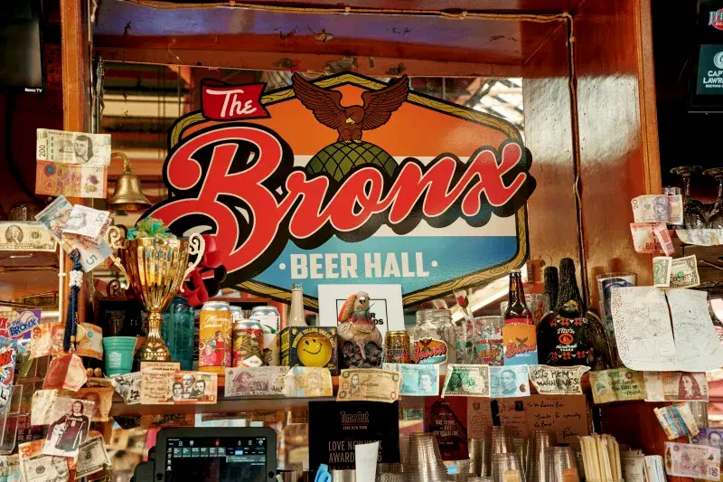 Bronx Beer Hall Signage in Belmont, the Bronx