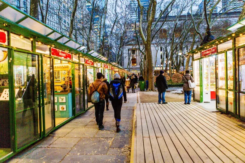 Holiday Shops at Bryant Park. Photo: Brittany Petronella
