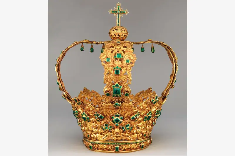 Crown of the Virgin of the Immaculate Conception, known as the Crown of the Andes. Courtesy, The Metropolitan Museum of Art