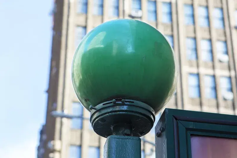 Subway globe. Photo: Molly Flores