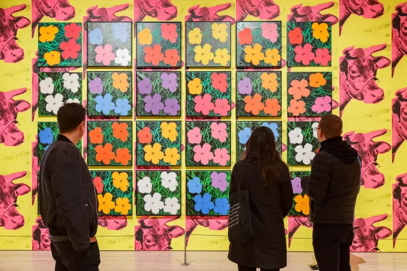 "Flowers, 1964," Andy Warhol-–From A to B and Back Again. Courtesy, Whitney Museum of American Art