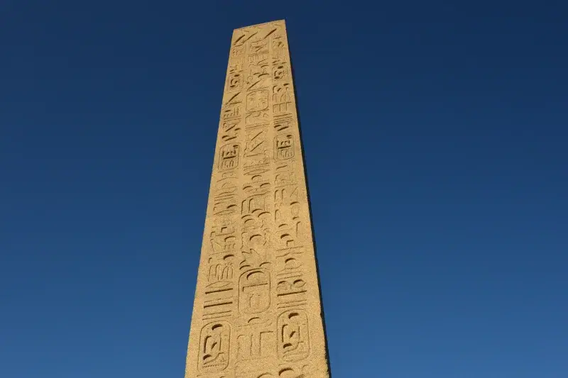  hieroglyphics at Cleopatra’s Needle, Central Park in Manhattan 